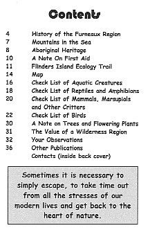 Page 1 of the Furneaux Ecological Notebook